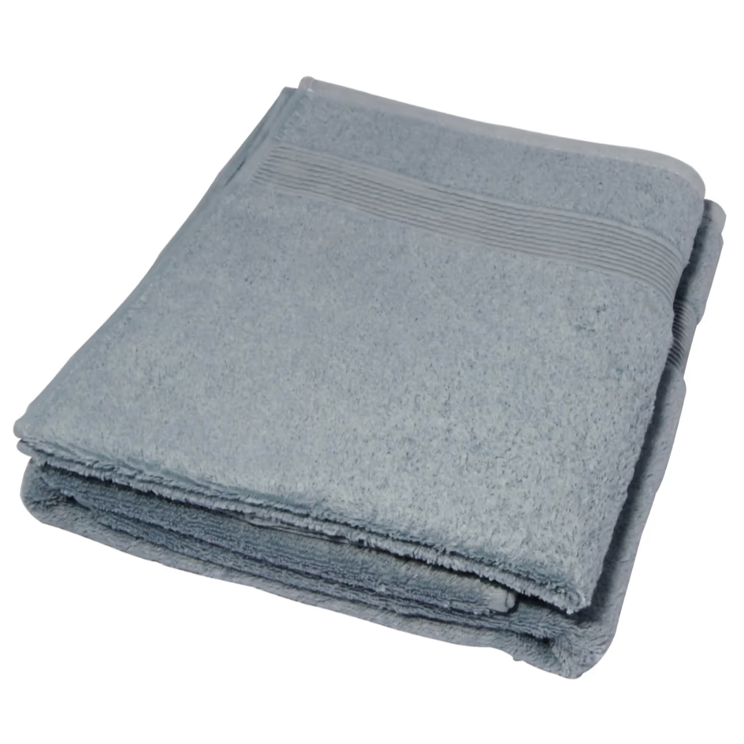 3-Piece Soft-to-the-Touch Cotton Bath Towel Set - SMOKE BLUE