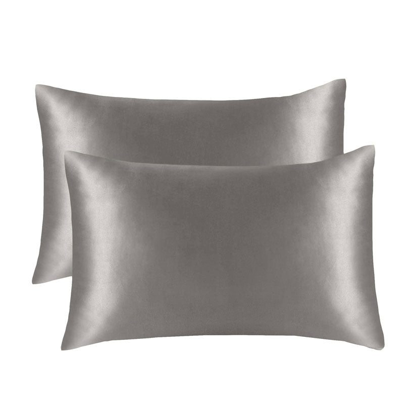 Photos - Pillowcase Lux Decor Collection Hannah Linen Satin   - QUEEN / S(Set of 2)