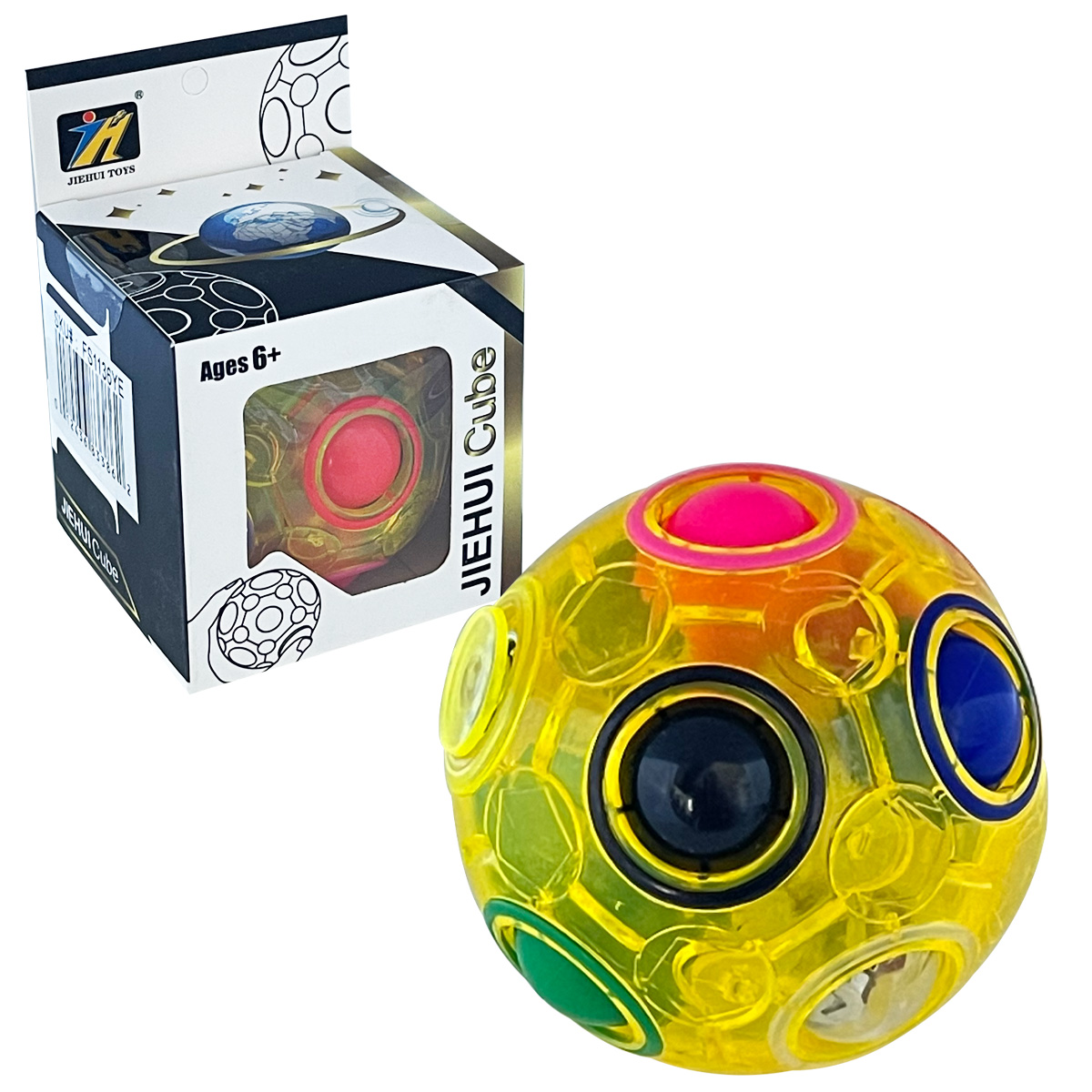 Rainbow Magic Puzzle Ball with Light - Yellow