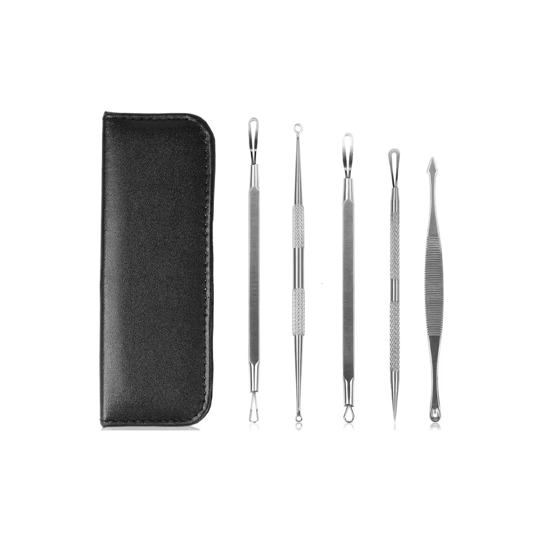 5-Piece Skincare Blackhead Remover Kit - 5-Piece Skincare Blemish Remover Kit BLK