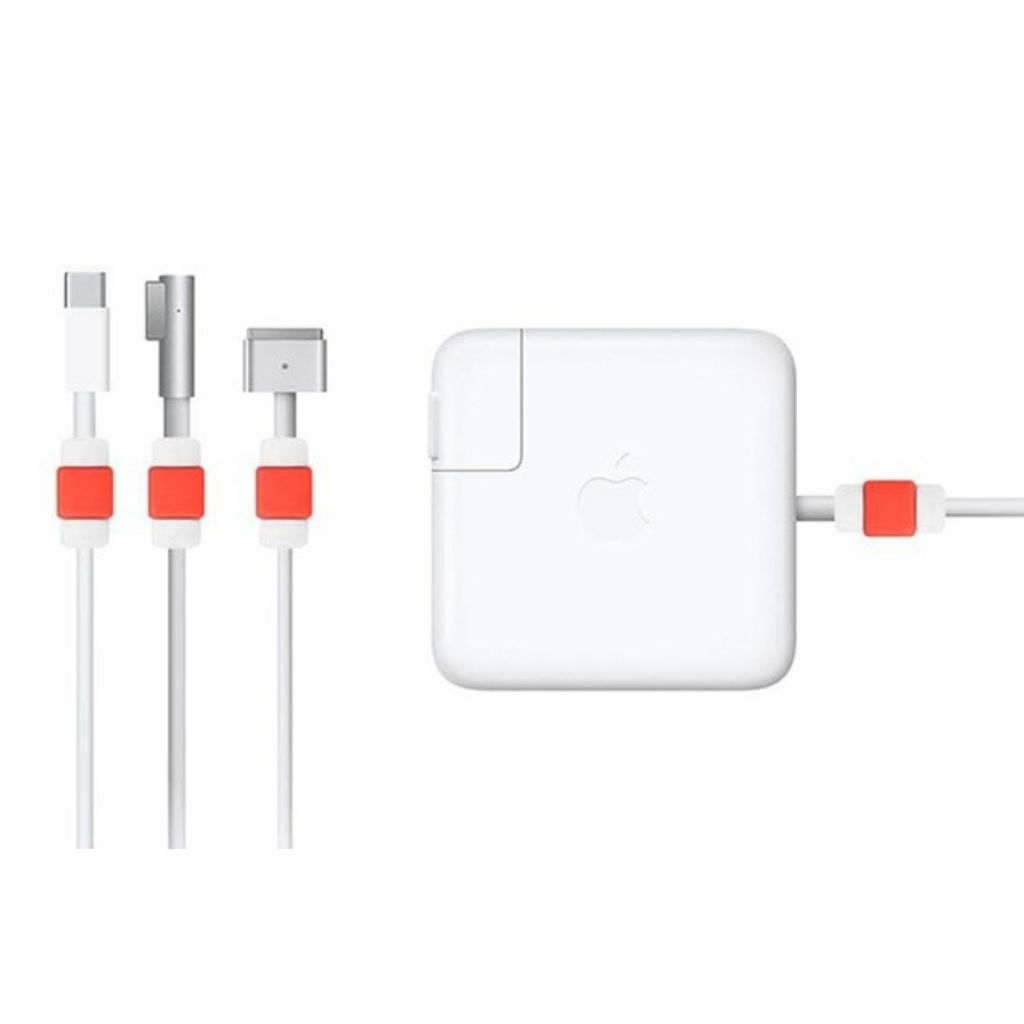 Cable Protectors for Apple MacBook Chargers (6-Pack) - Red-image-SKU3374325