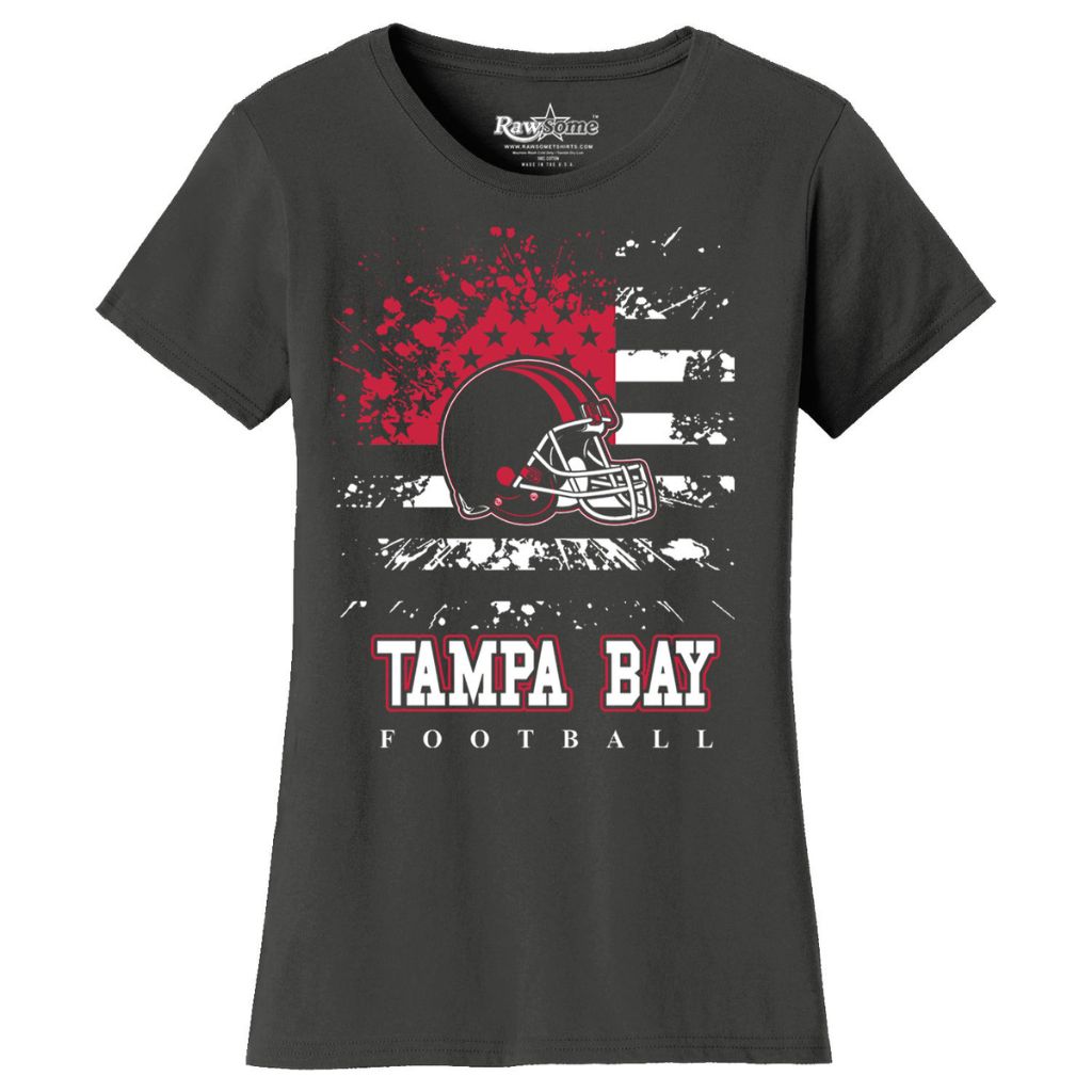 Women's Star-Spangled Football Short-Sleeve T-Shirts - Medium - Tampa Bay