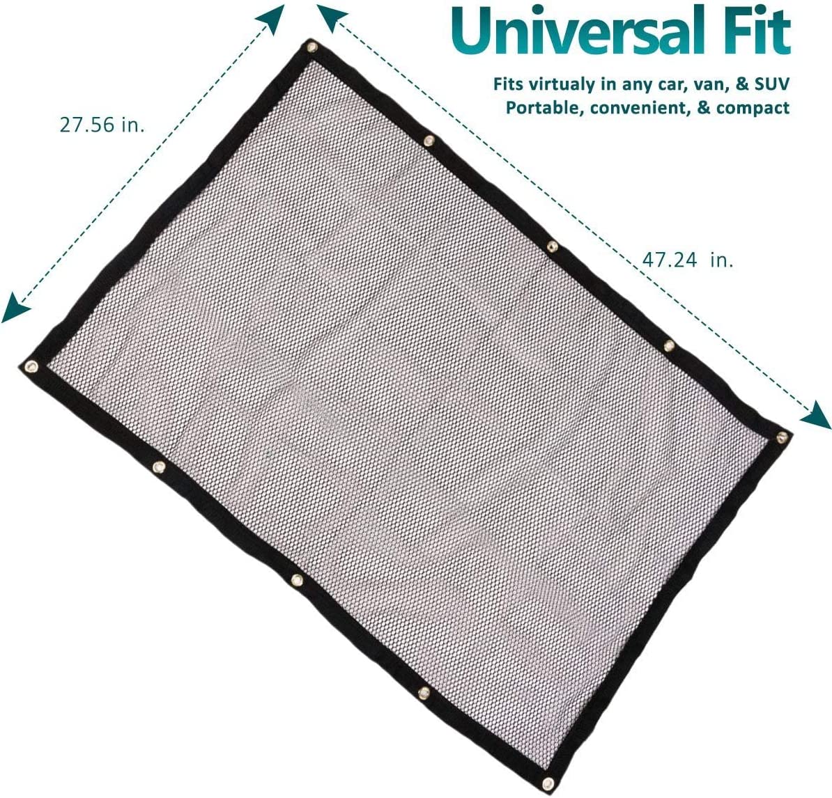 Zone Tech Universal Vehicle Mesh Pet Barrier  Zone Tech Pet Mesh Barrier Medium