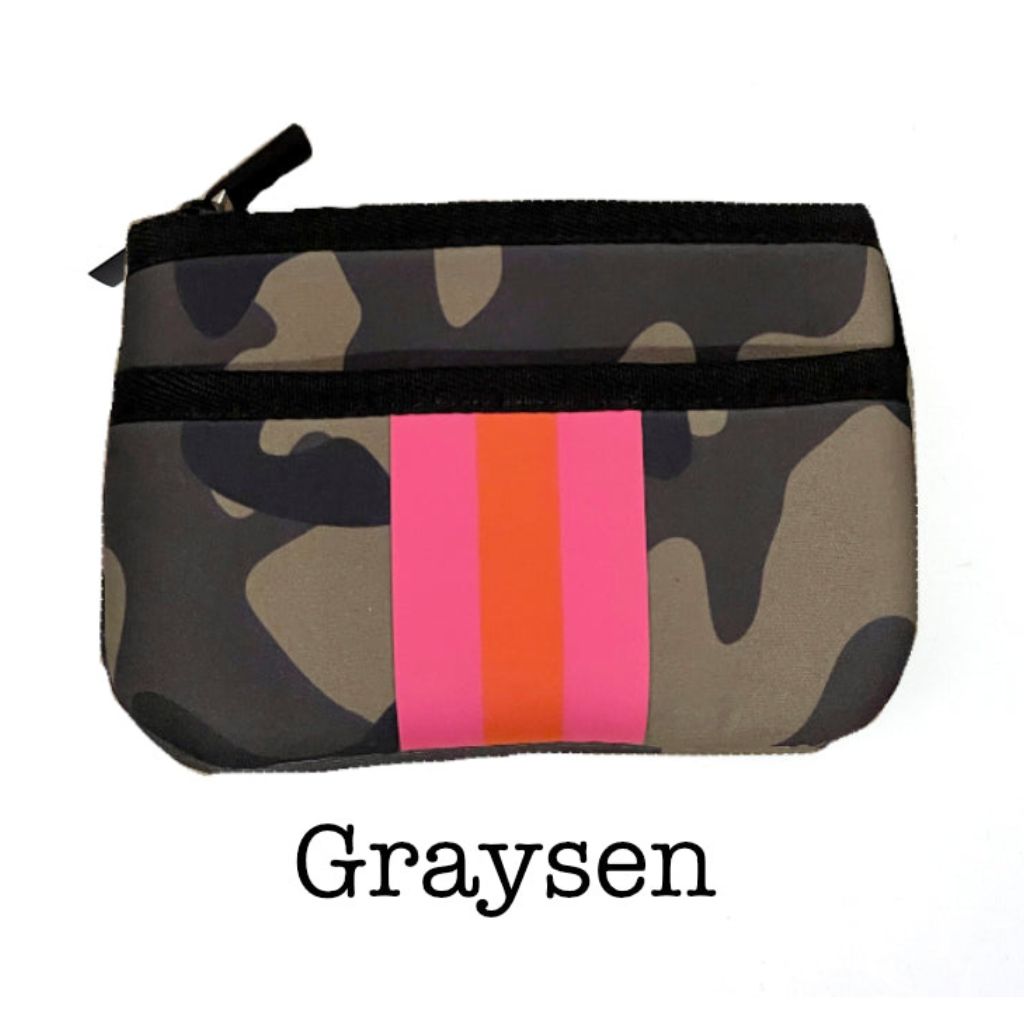 Neoprene Key Clutch Purse  Graysen