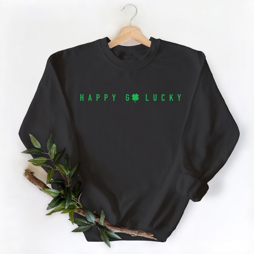 Women's Irish Love St. Patrick's Day Sweatshirts - Medium - Happy Go Lucky