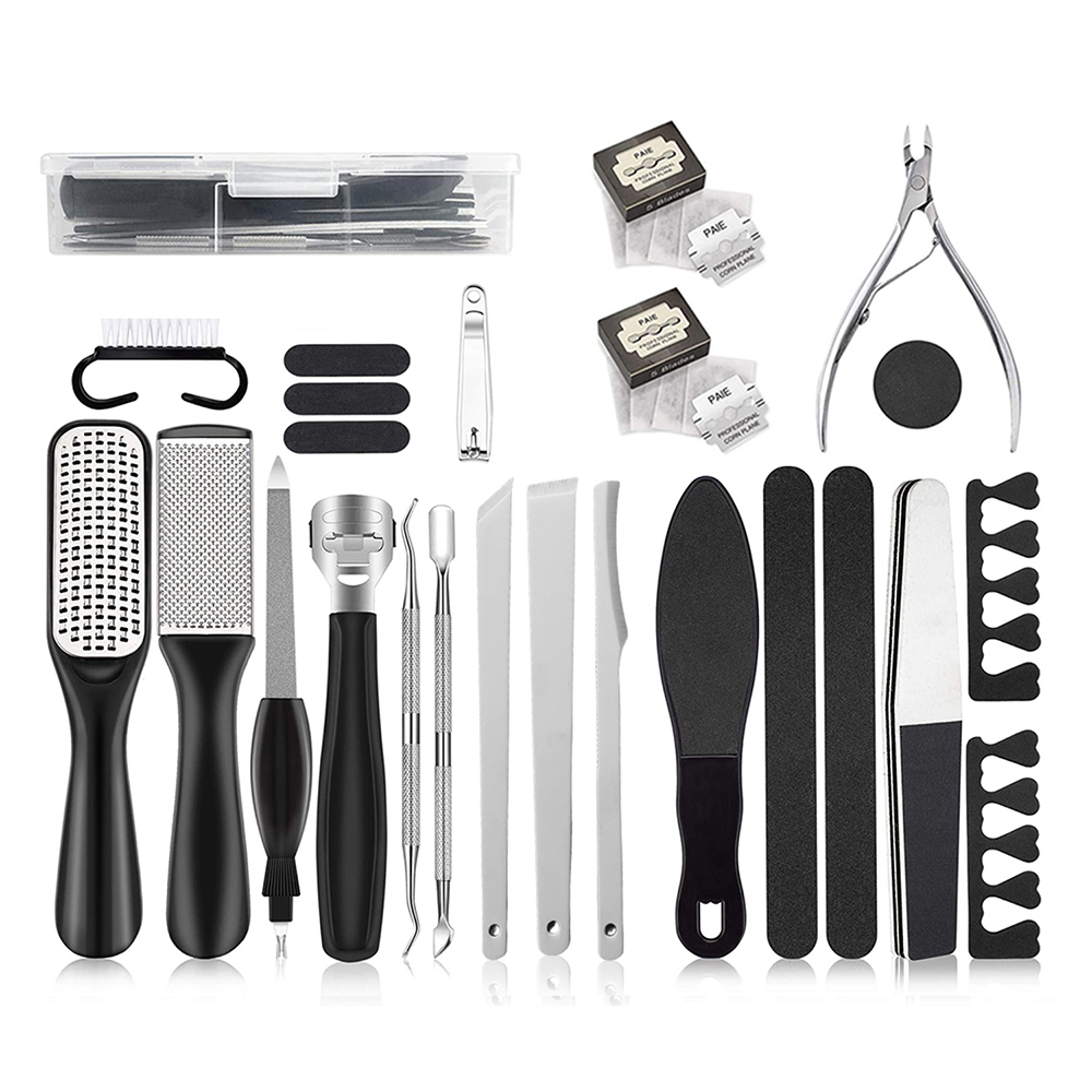 Professional 28Piece Stainless Steel ManicurePedicure Kit  Black