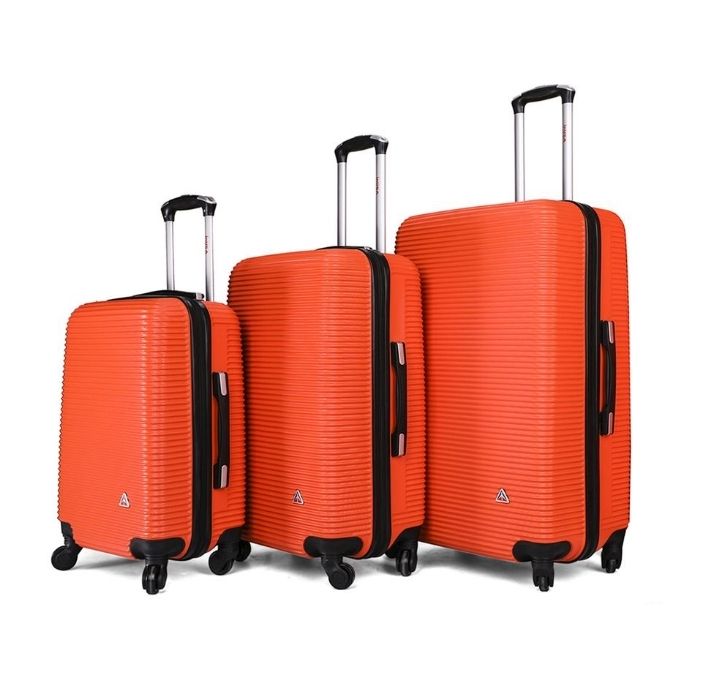 InUSA Royal Hardside Spinner Luggage Collection - 3-pc Set - Orange