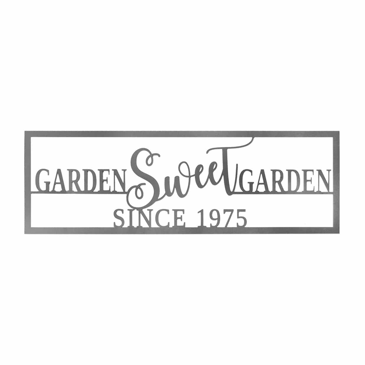Personalized Home Sweet Home Metal Sign- Garden Sweet Garden