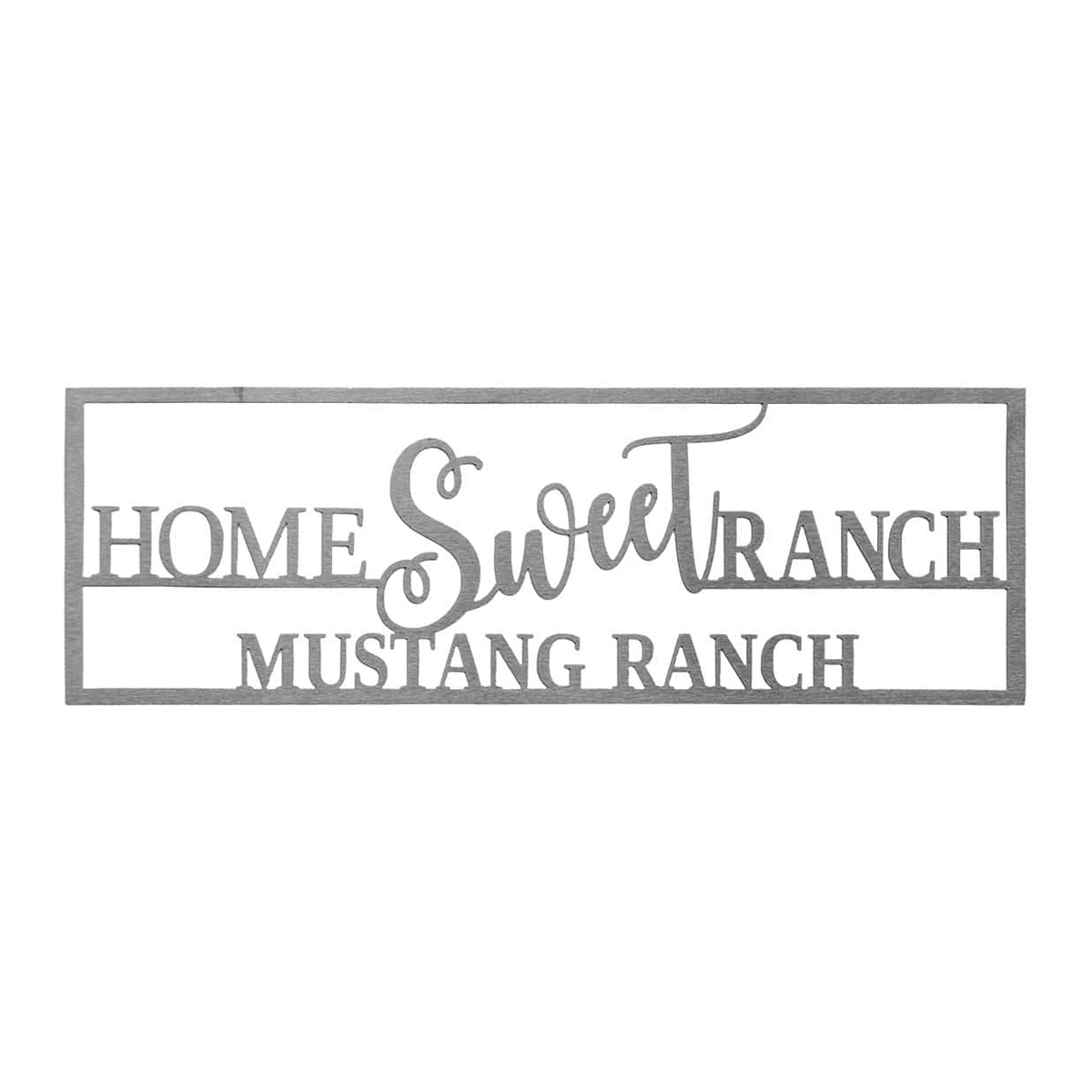 Personalized Home Sweet Home Metal Sign - Home Sweet Ranch