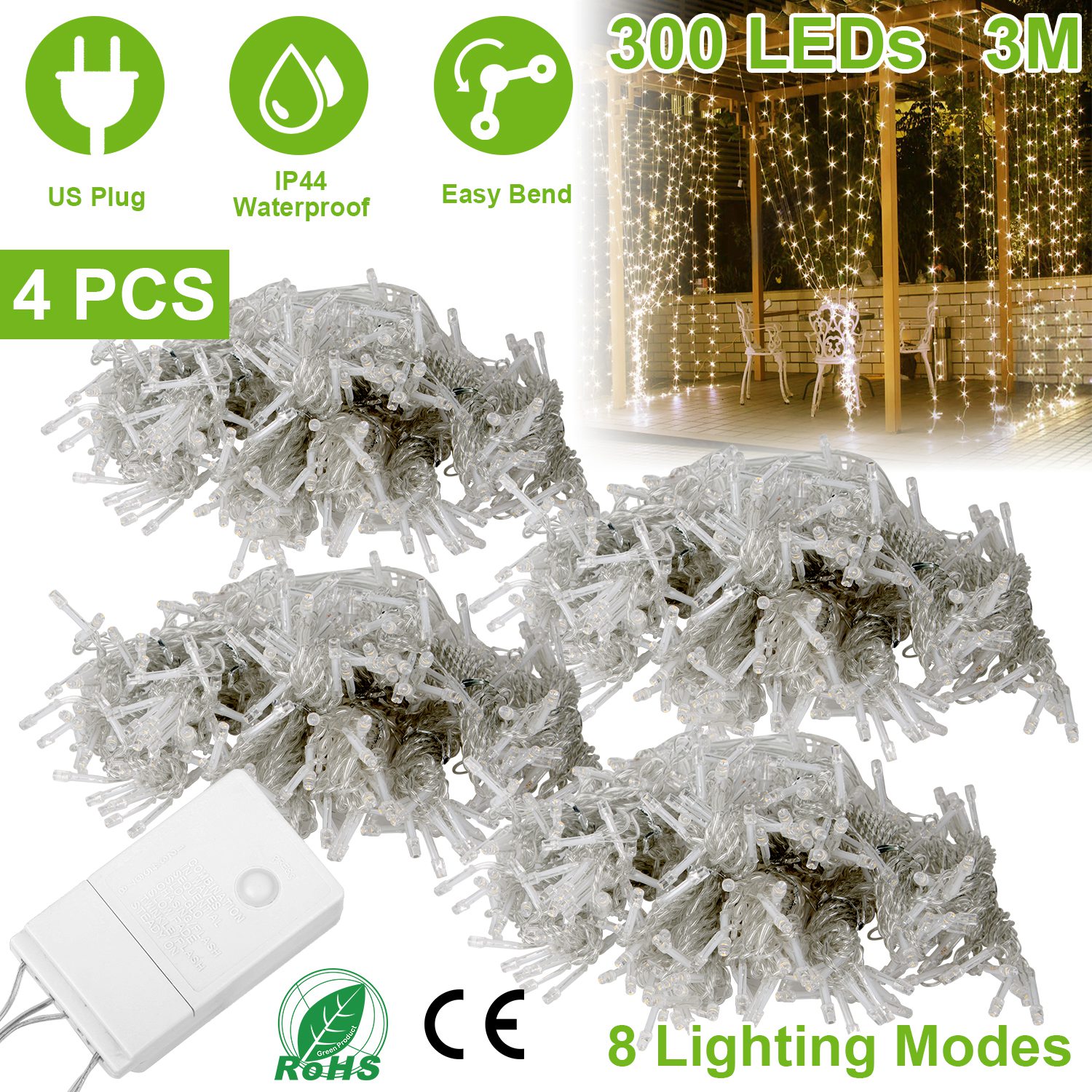 Photos - Floodlight / Street Light iMounTEK ® Fairy String Lights with 8 Mode Settings  - 2-Pack 2PCGPCT715 (1- or 2-Pack)
