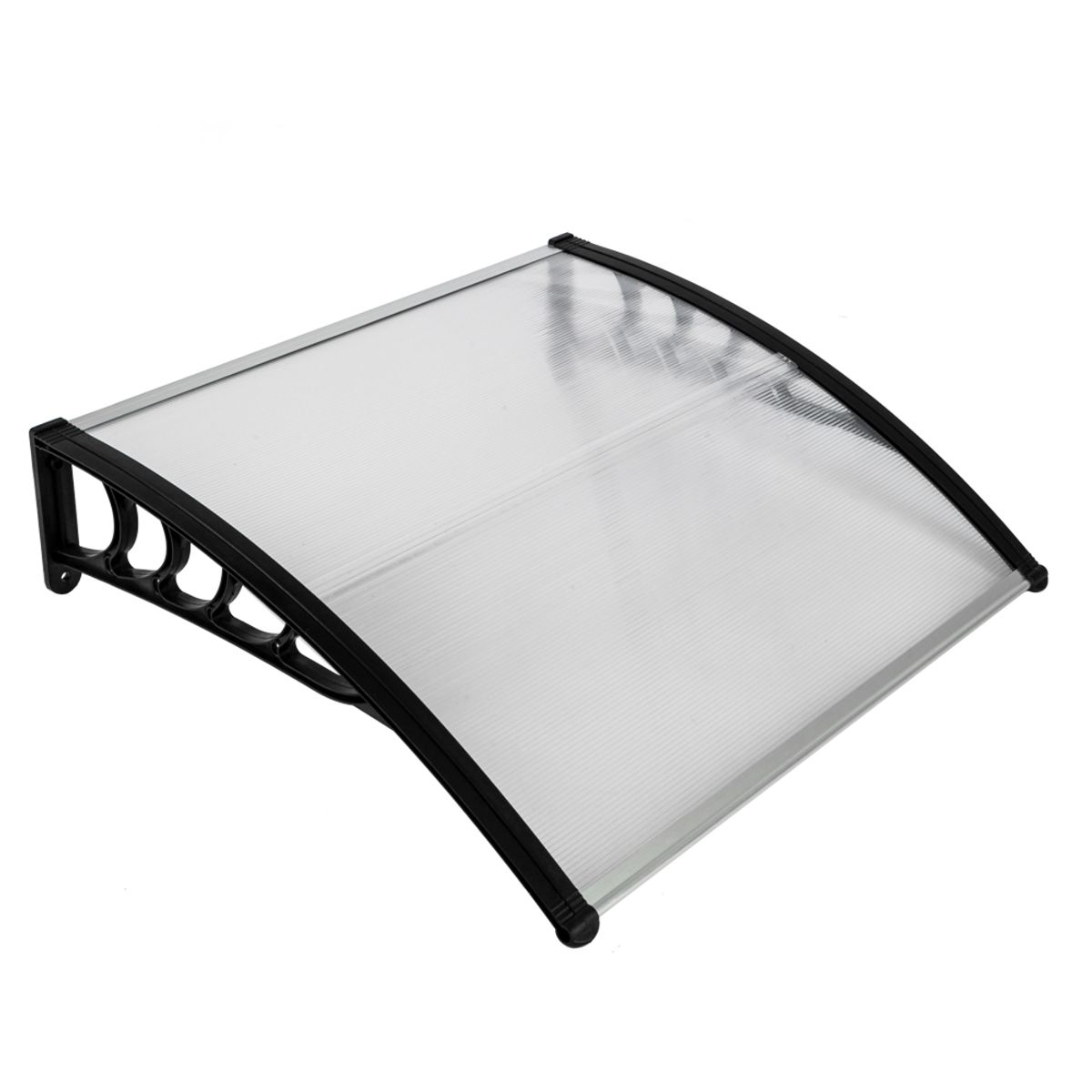 3.3' x 3.1' Bracket Door & Window Awning - Black