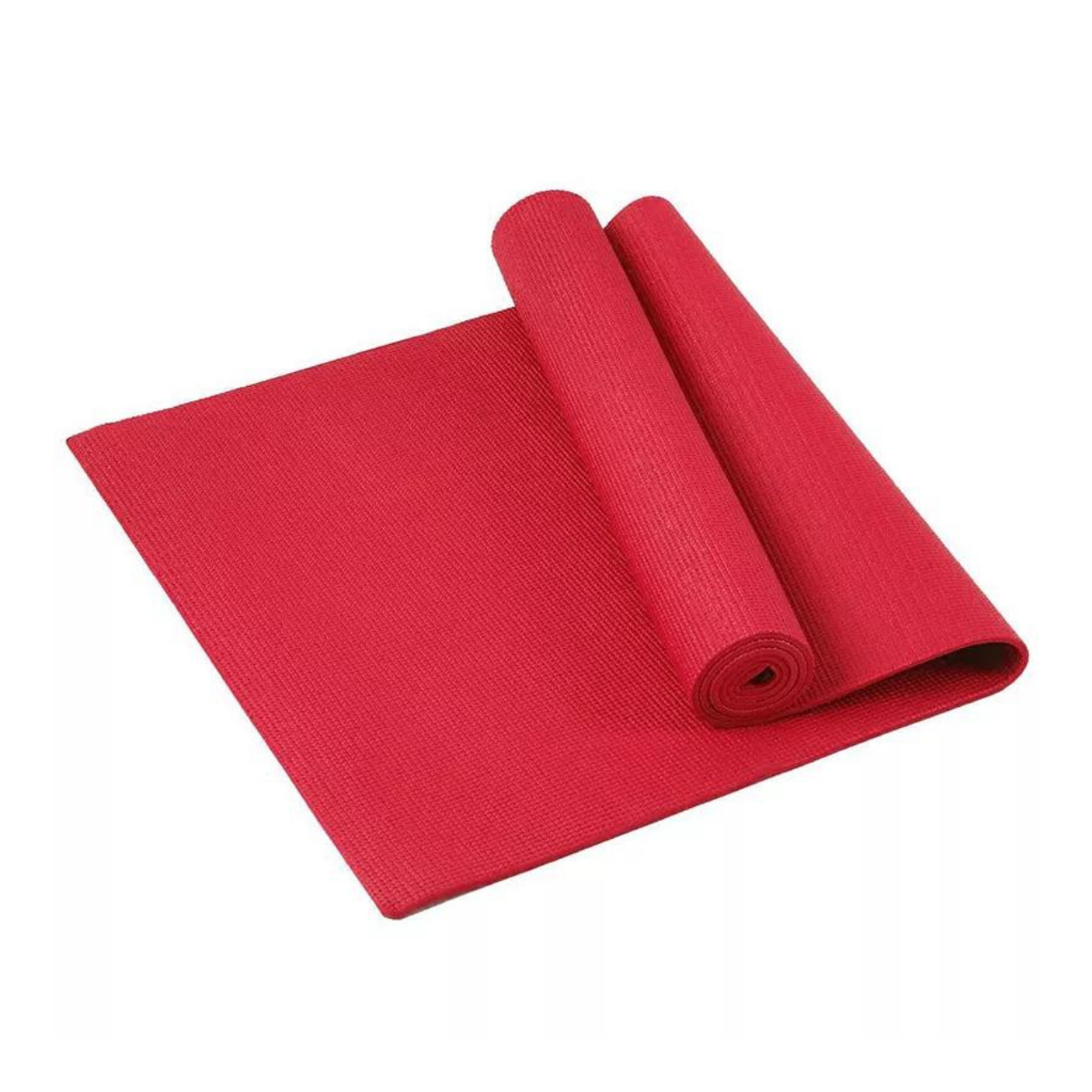 Yoga Mat with Carrying Straps - Red