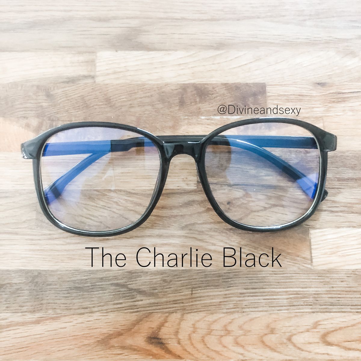 Adult Stylish Blue Light Blocking Glasses - The Charlie Black