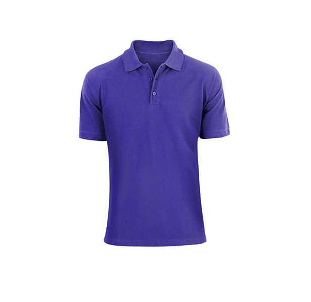 Men's Classic Fit Cotton Polo Shirt - Royal Blue - Large