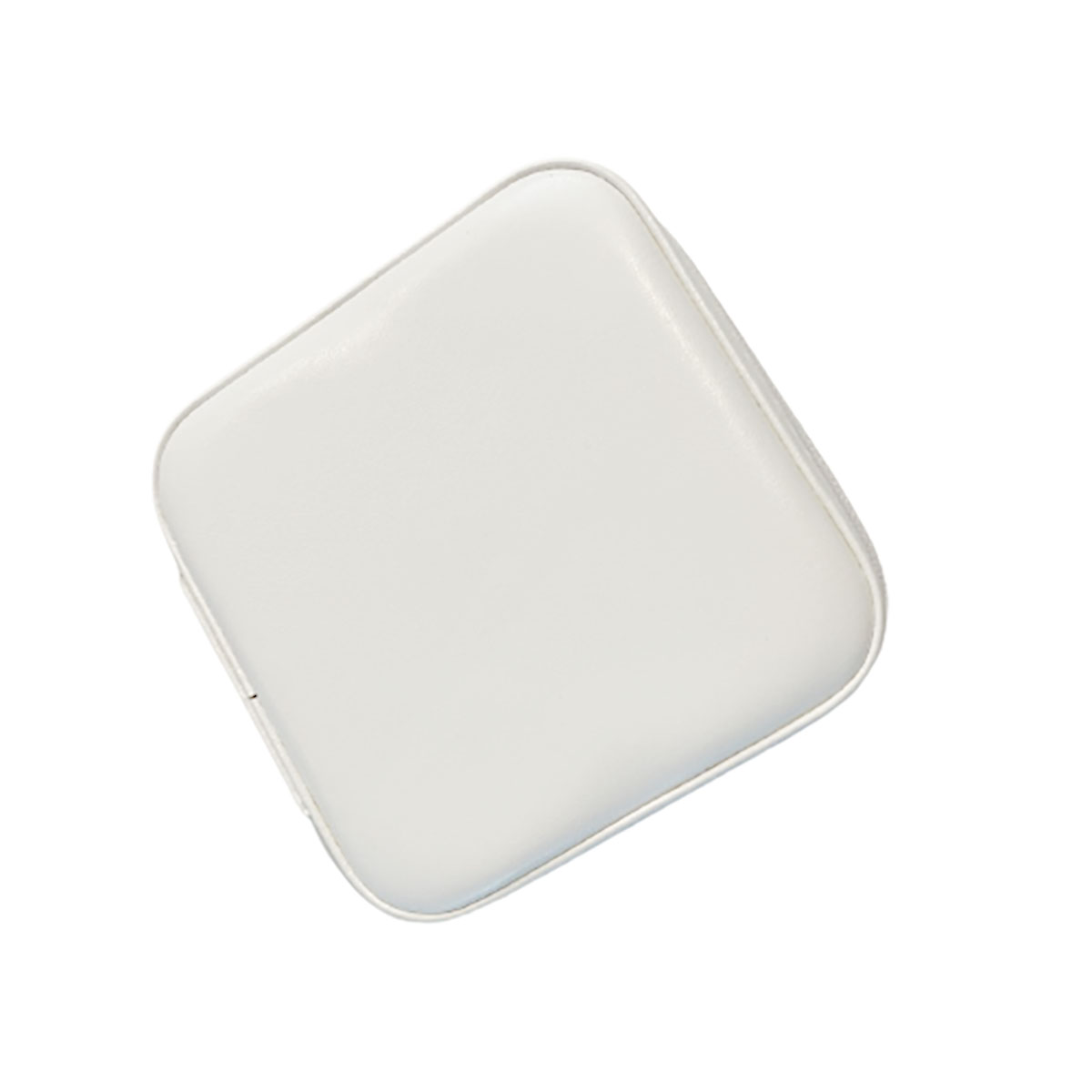 Zippered Travel Jewelry Case  White