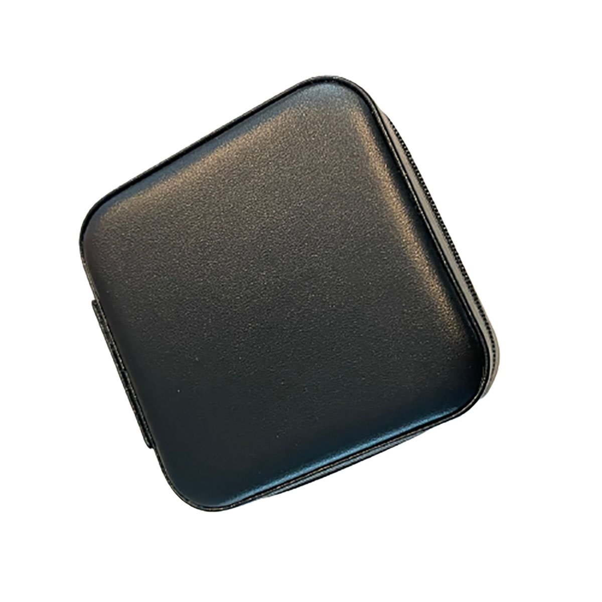 Zippered Travel Jewelry Case  Black