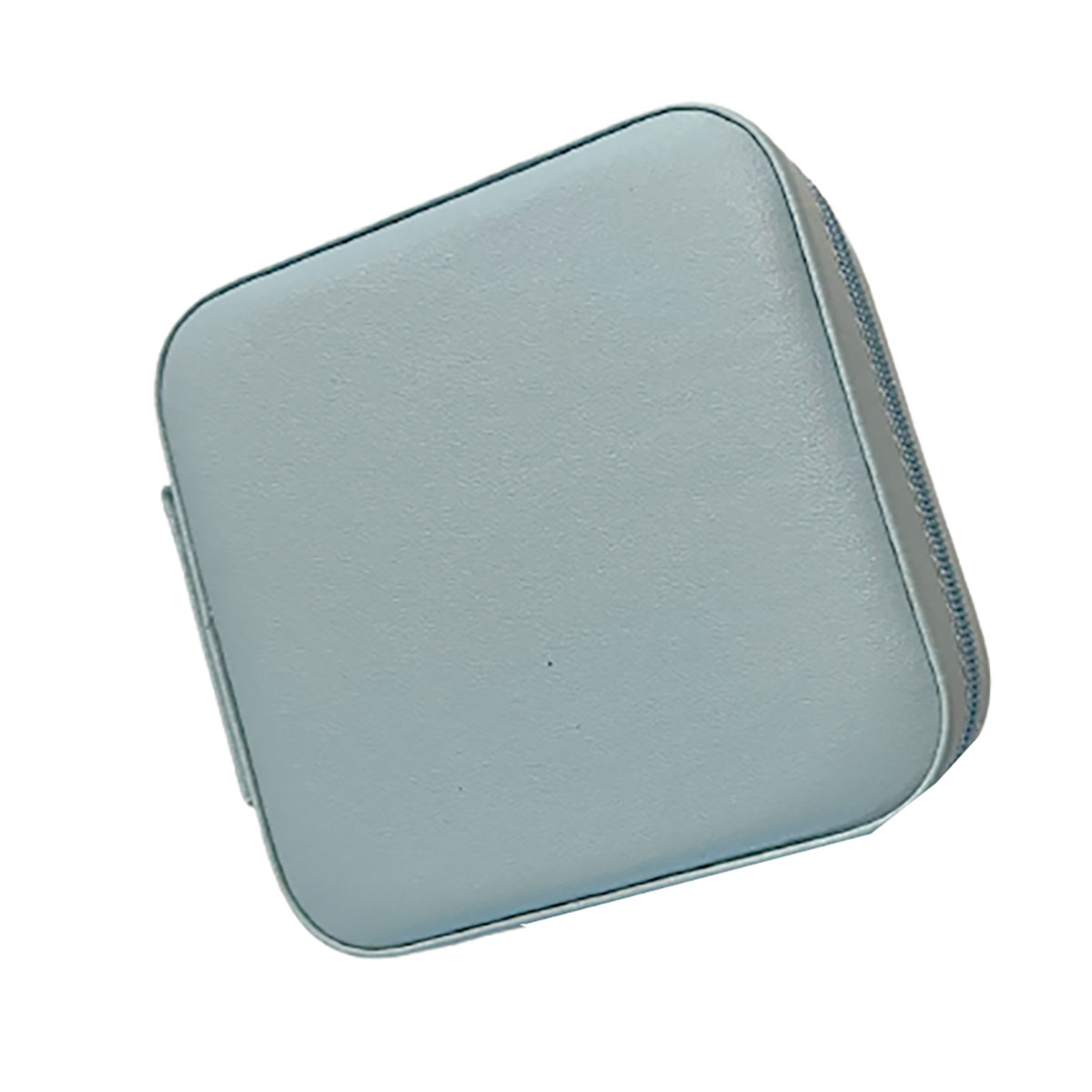 Zippered Travel Jewelry Case  Blue