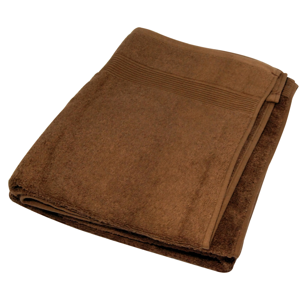 Soft Touch 3-Piece Cotton Bath Towel Set - Chocolate