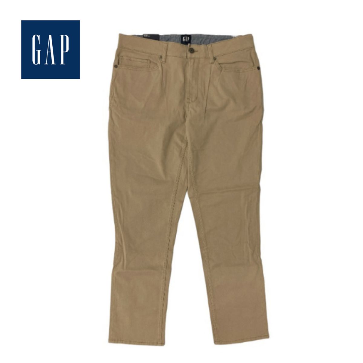 GAP Men's Twill Slim Fit Pant - 30 x 32 - Chinchilla
