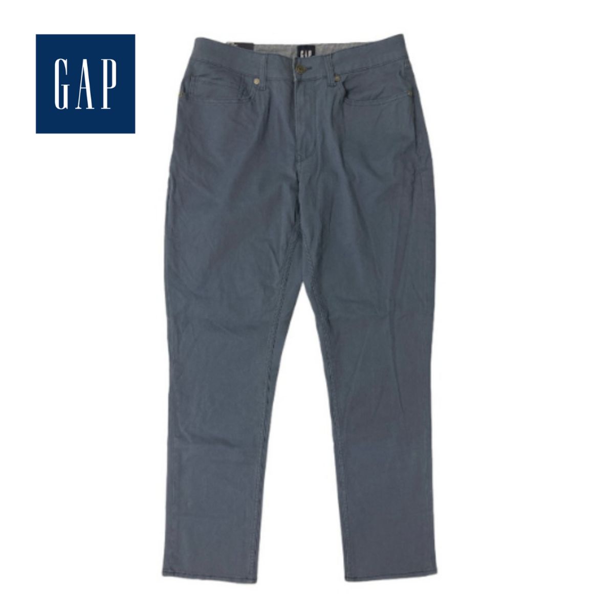 GAP Men's Twill Slim Fit Pant - 34 x 32 - Vintage Indigo