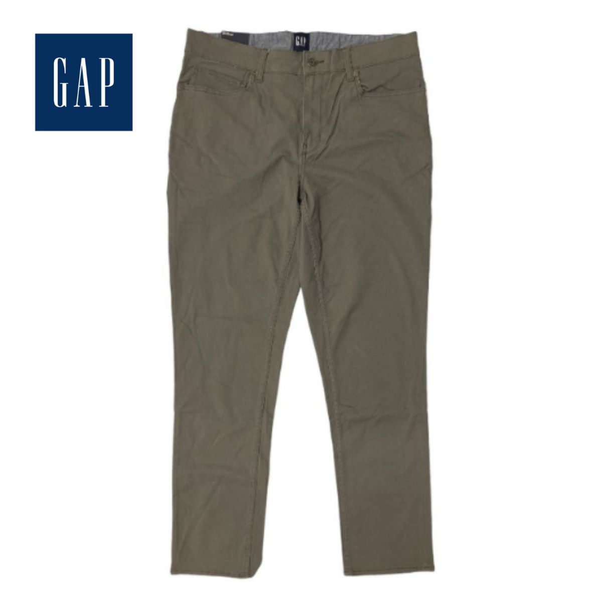 GAP Men's Twill Slim Fit Pant - 40 x 32 - Castlerock