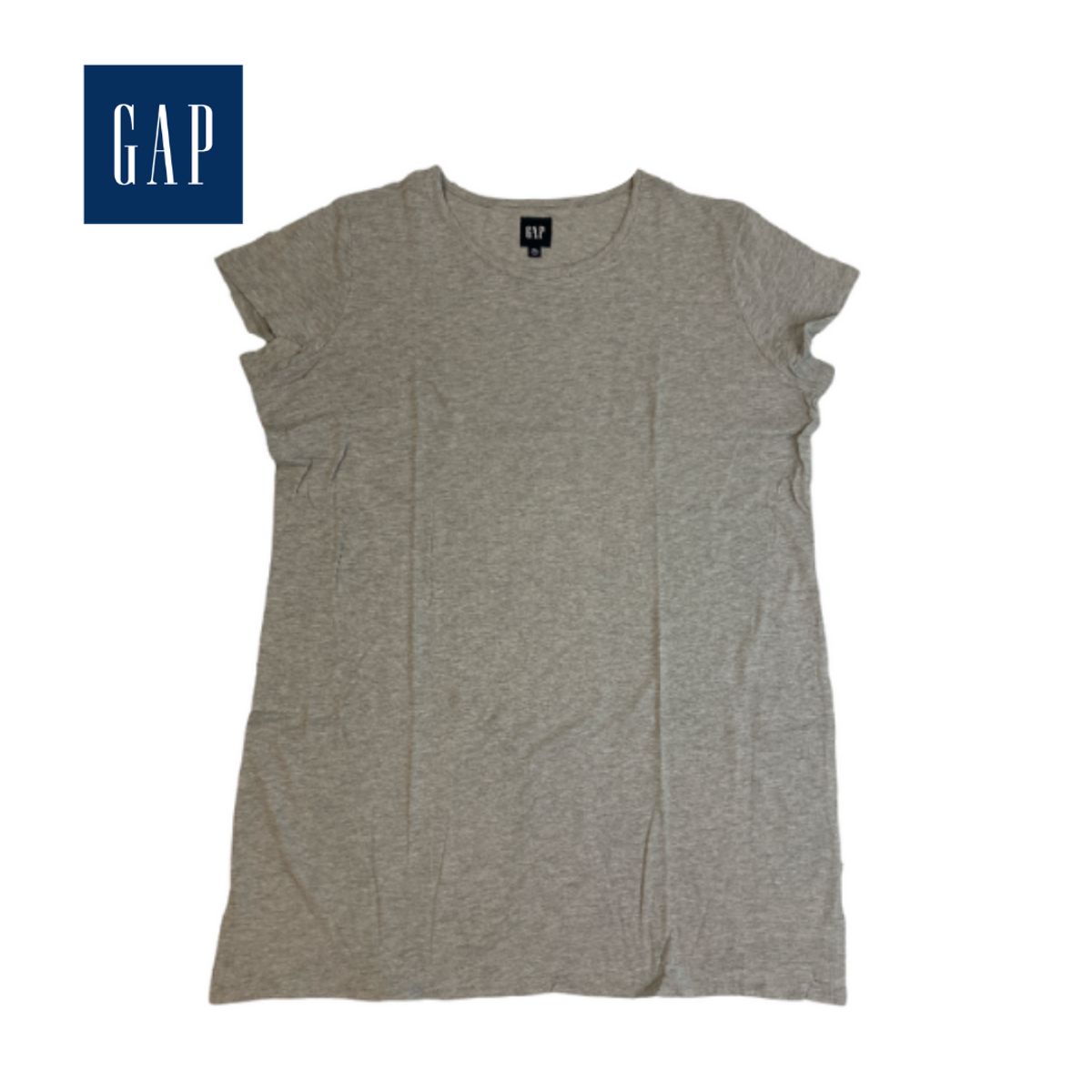 GAP Lightweight T-Shirt Dress - 2X-Large - Heather Grey