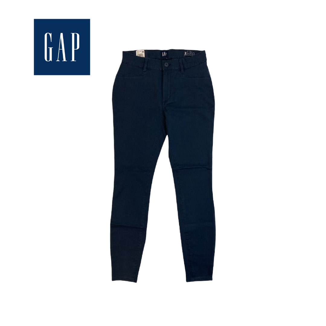 GAP Women's Comfortable Cotton Stretch Skinny Pants - Twilight, 4