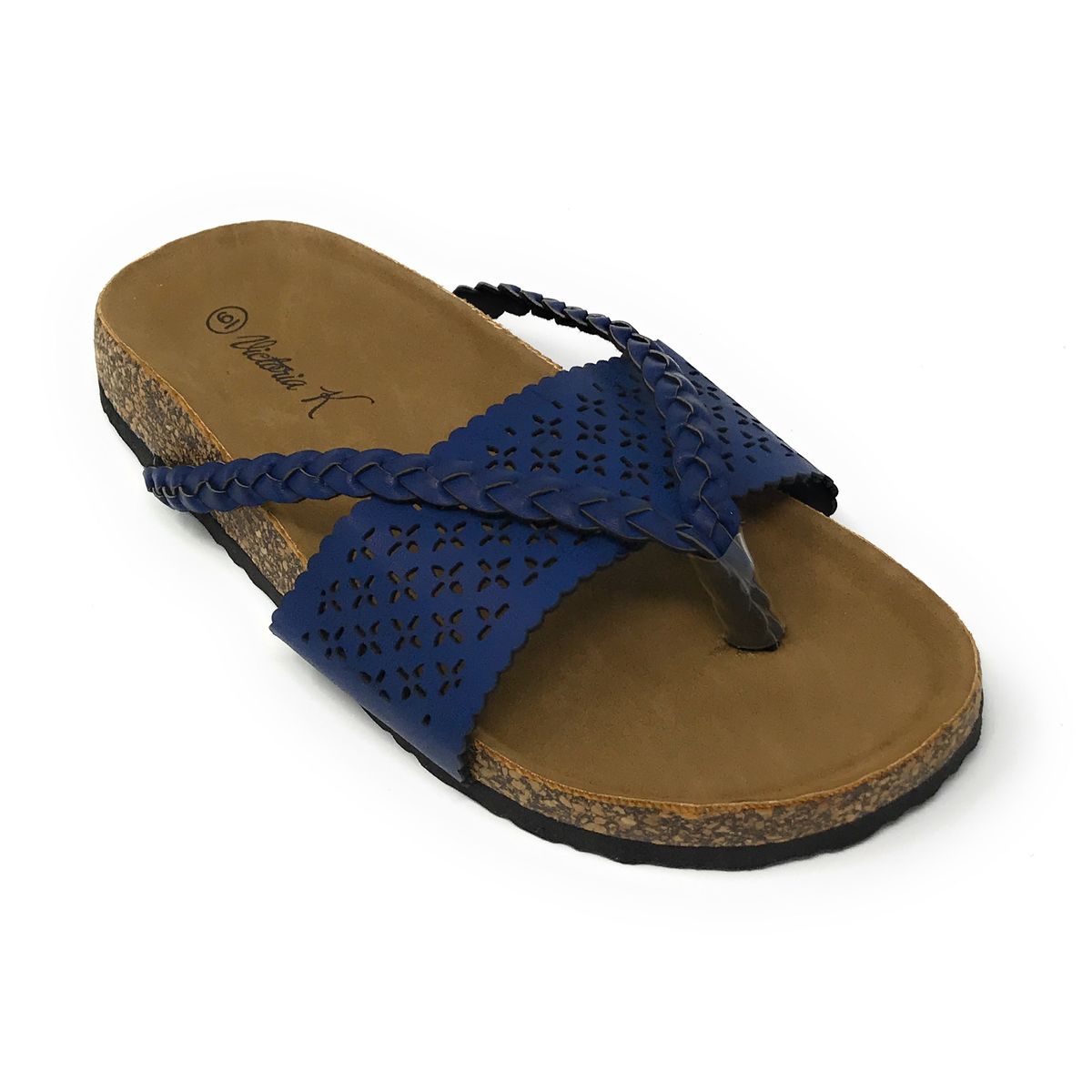 Victoria K.&trade; Women's Fashion Footbed Sandals - Women Fashion Footbed-navy-7