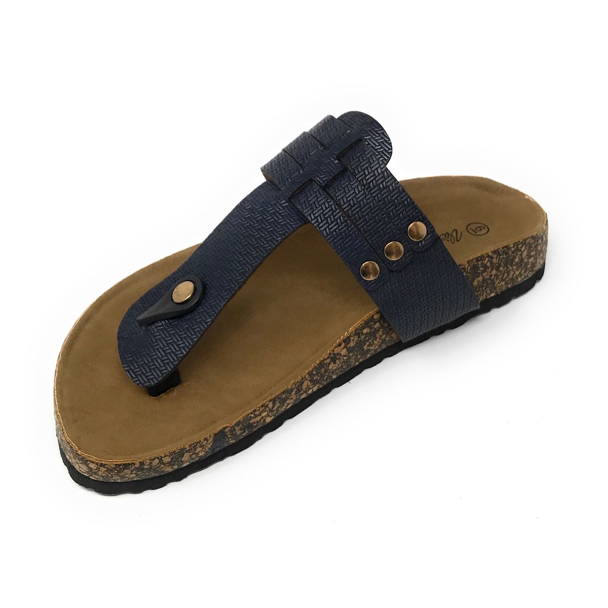 Victoria K.&trade; Women's Fashion Footbed Sandals - Women Fashion Thong Footbed-Navy-7