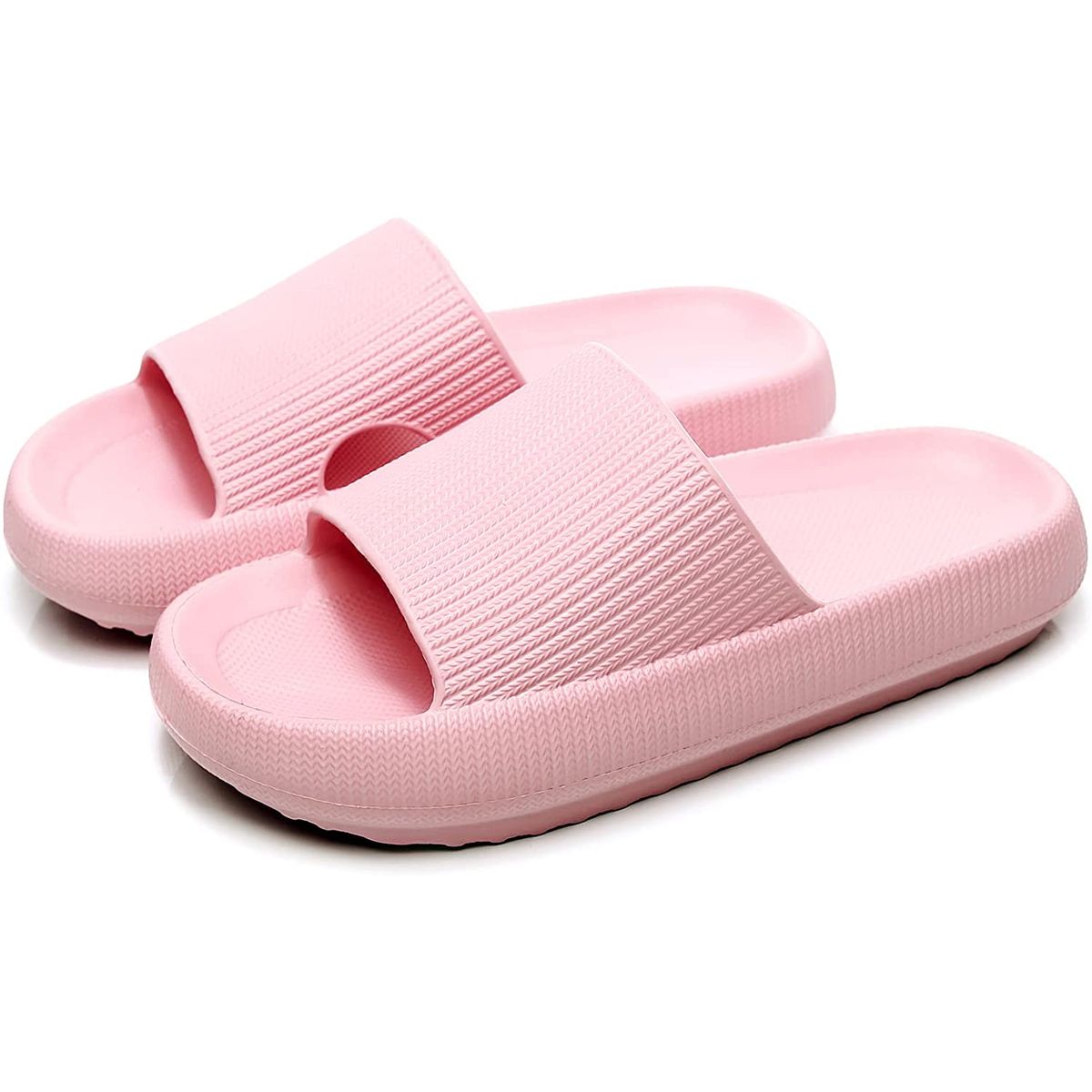 Women's Cloud Pillow Slide Slipper - PINK / L