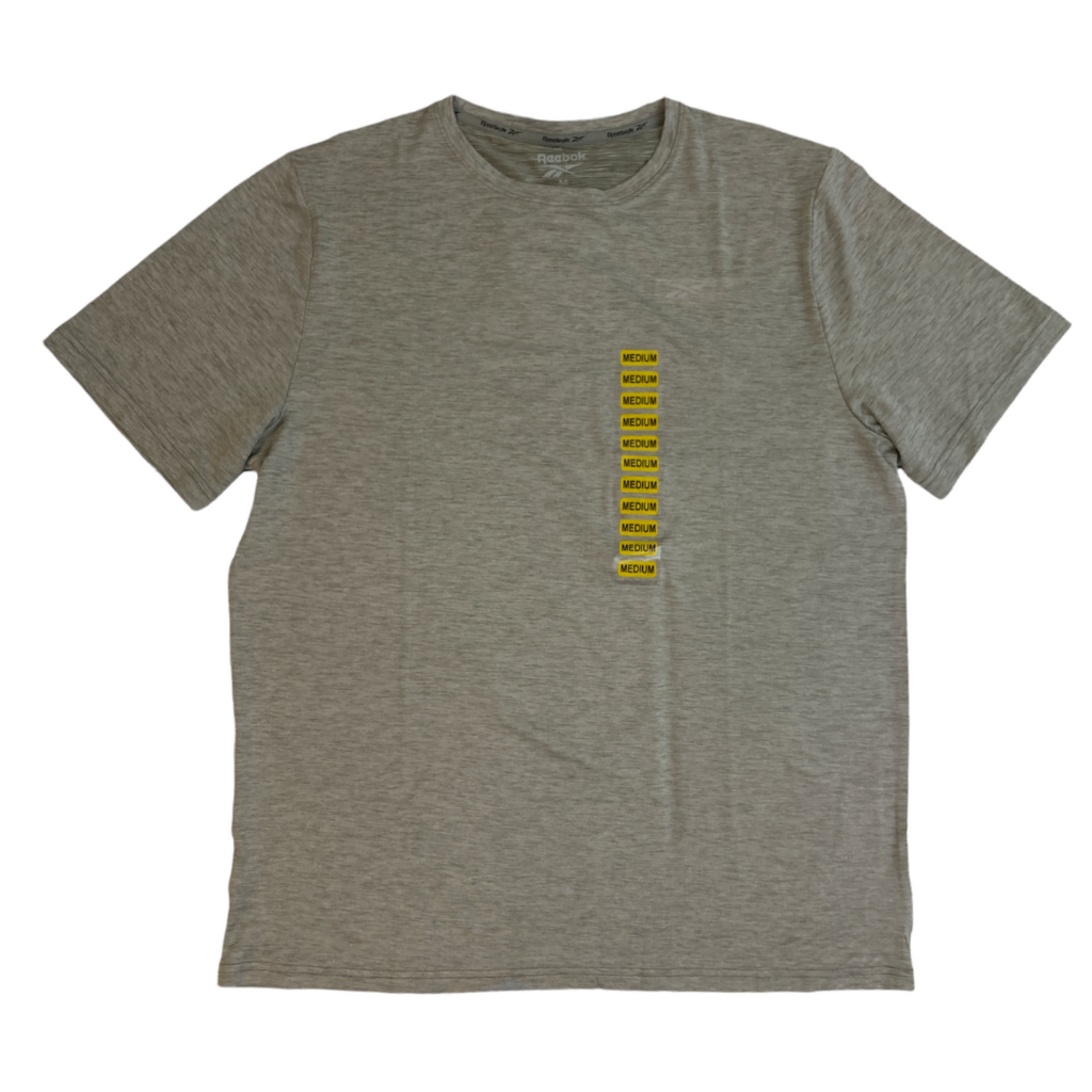 Reebok Speedwick Mens Textured Active Tee  Griffin Grey XL