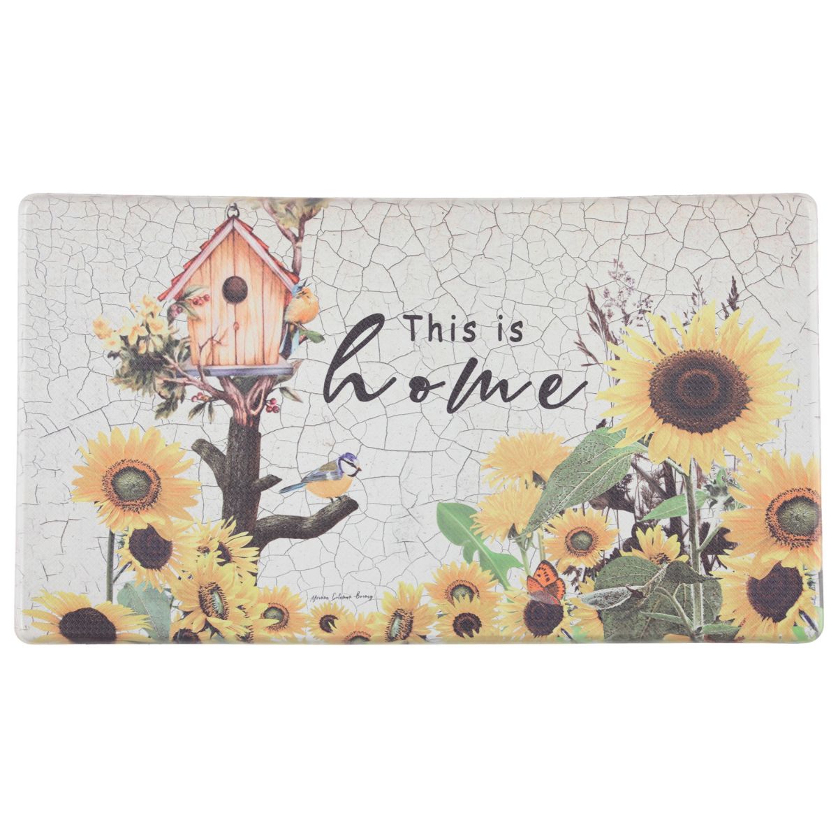Oil & Stain Resistant Anti-Fatigue Printed Kitchen Floor Mat - This is Home - 18" x 30"