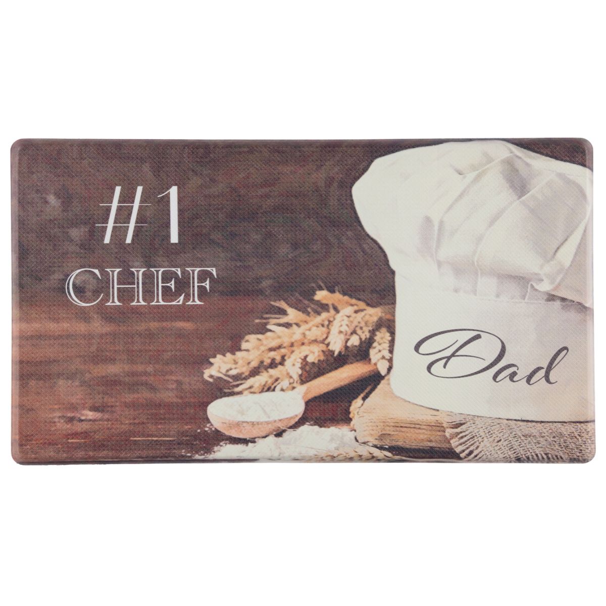 Oil & Stain Resistant Anti-Fatigue Printed Kitchen Floor Mat - #1 Chef - 18" x 30"-image-SKU5335914