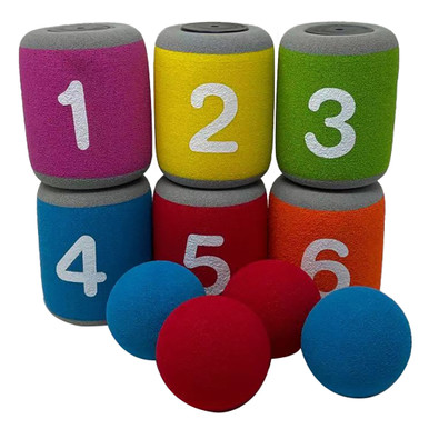 Waloo&reg; Carnival 10-Piece Foam Can Game