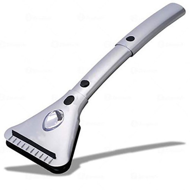 Zone Tech 12V Heated Ice Scraper With Led Light