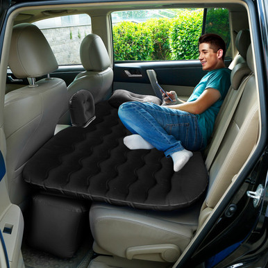 Photos - Motorcycle Luggage LakeForest LakeForest® Inflatable Car Backseat Mattress with 12V Air Pump CACARAIRBEDGPCT2824(BLACK)