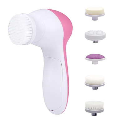 Facial Cleansing Spin Brush with 5 Different Brush Heads