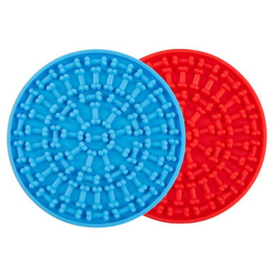Slow-Feeding Silicone Lick Pad for Dogs (2-Pack)