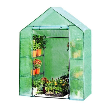 Photos - Greenhouses Costway Portable Outdoor Mini Walk-in 4-Tier Greenhouse GT2663 