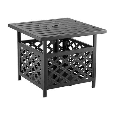 Photos - Garden Furniture AECOJOY Outdoor Steel Umbrella Side Table 16085BR-UG01