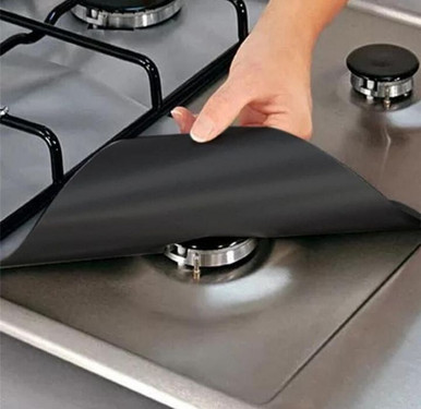 Reusable Non-Stick Liner for Gas Stovetops (4-Pack)Product Image