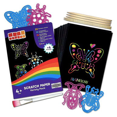 ScratchArt Paper  Unique Stencil Craft Set