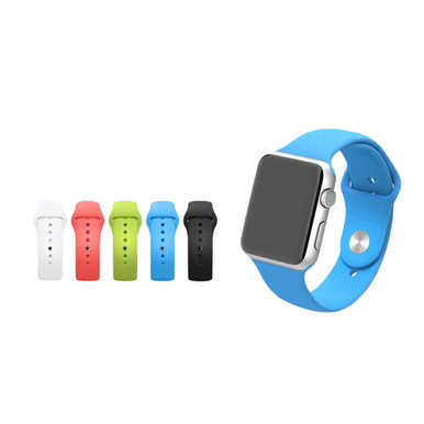 Photos - Watch Strap Waloo Waloo Silicone Band for Apple Watch - Silicone Band 38/40/41mm - Blu