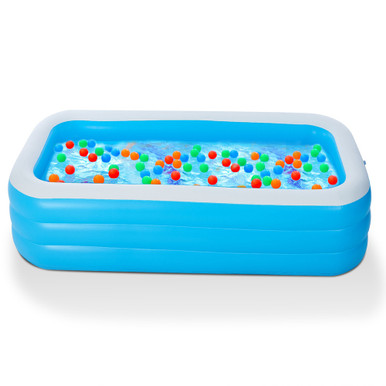 CoolWorld Inflatable Swimming Pool Blowup Family Pool - 103 x 69 x 24 Blue