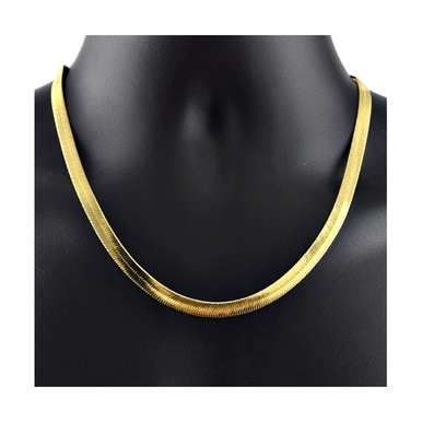 14K-Gold-Plated Flat Herringbone ChainProduct Image
