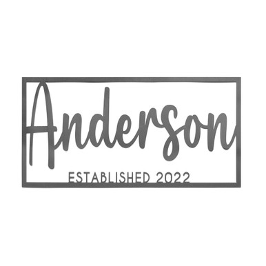 Personalized Family Name Metal Wall Decor - 24 inch - This is Us