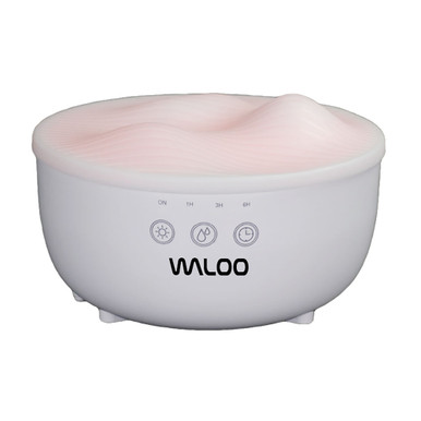 Photos - Humidifier Waloo Waloo Cool-Mist Aroma Diffuser with 500mL Tank Capacity WHITE AROMA