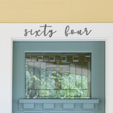 Custom Modern Metal Numbers for Home