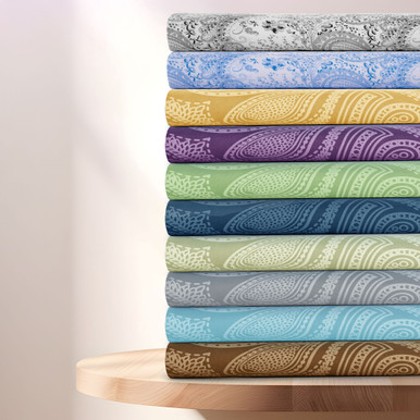 4 or 6-Piece Paisley Printed Deep Pocket Bed Sheet Set