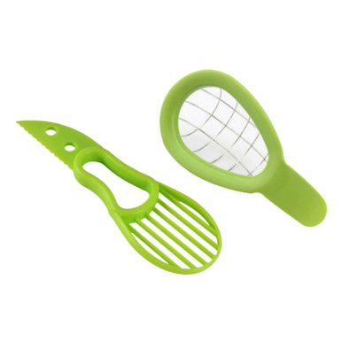 Photos - Kitchen Scissors Two Elephants 3-in-1 Avocado Cutter Slicer and Pit Remover Tool (Set of 2)
